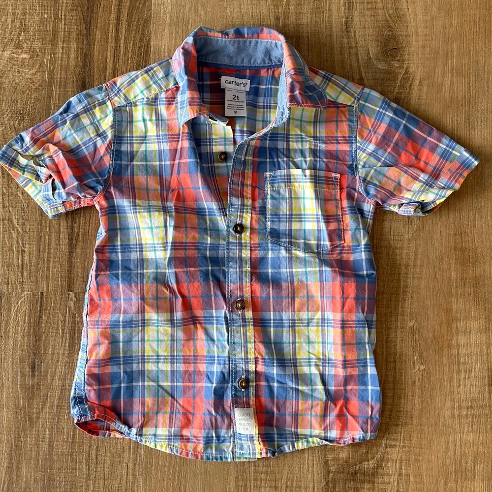Carter’s Plaid‎ Toddler Shirt | 2T